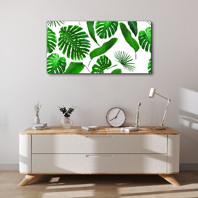 Tropical green in leaves Canvas print