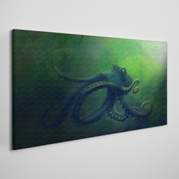 The Mysterious World of the Octopus Canvas print