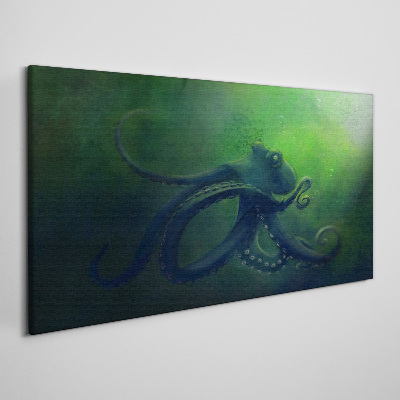 The Mysterious World of the Octopus Canvas print
