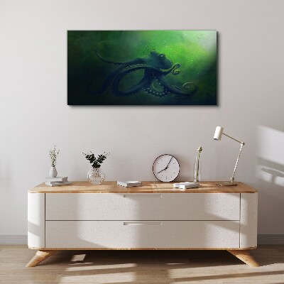 The Mysterious World of the Octopus Canvas print