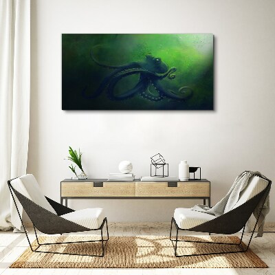The Mysterious World of the Octopus Canvas print