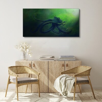 The Mysterious World of the Octopus Canvas print