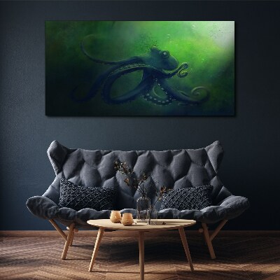 The Mysterious World of the Octopus Canvas print