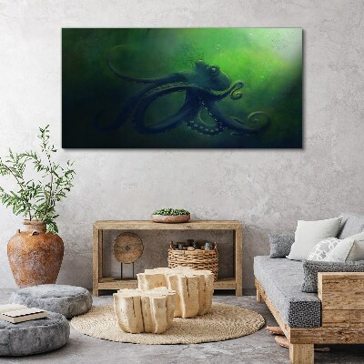 The Mysterious World of the Octopus Canvas print