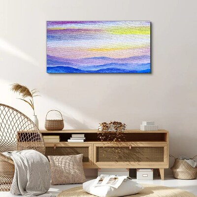 Morning landscape in pastel shades Canvas Wall art
