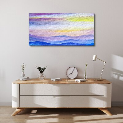 Morning landscape in pastel shades Canvas Wall art