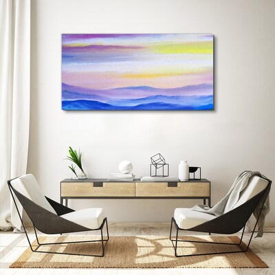 Morning landscape in pastel shades Canvas Wall art