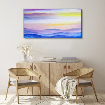 Morning landscape in pastel shades Canvas Wall art