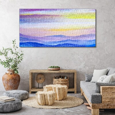 Morning landscape in pastel shades Canvas Wall art