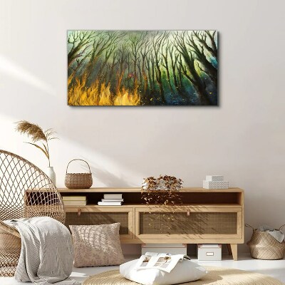 Forest in flames Canvas print
