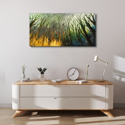 Forest in flames Canvas print