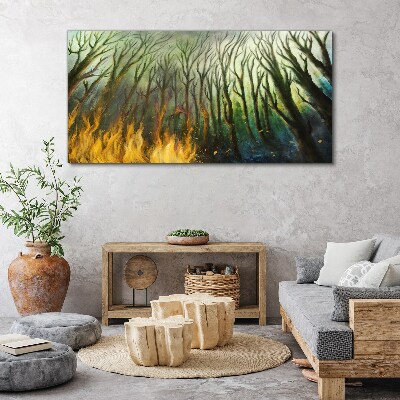 Forest in flames Canvas print
