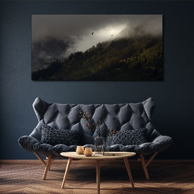 Painting cloud mountain Canvas print