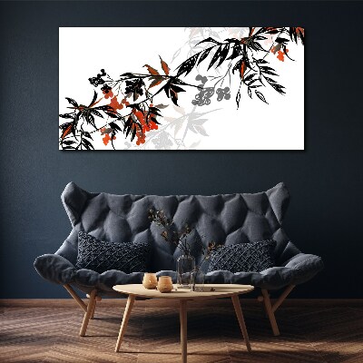 Fruit abstraction leaves Canvas Wall art