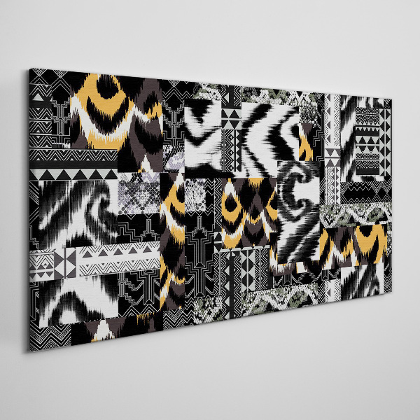 Abstract patterns in monochromatic shades Canvas Wall art