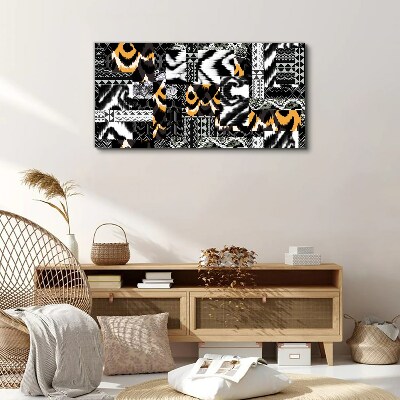 Abstract patterns in monochromatic shades Canvas Wall art