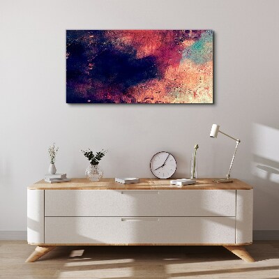 Abstract landscape of colors Canvas print