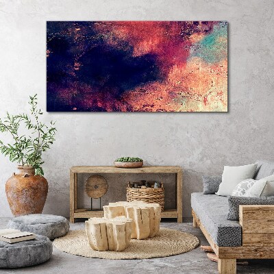 Abstract landscape of colors Canvas print