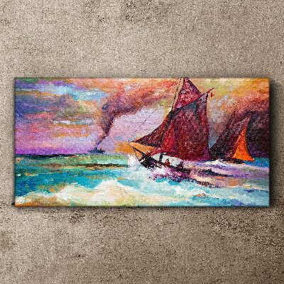 Sea adventure in colors Canvas Wall art