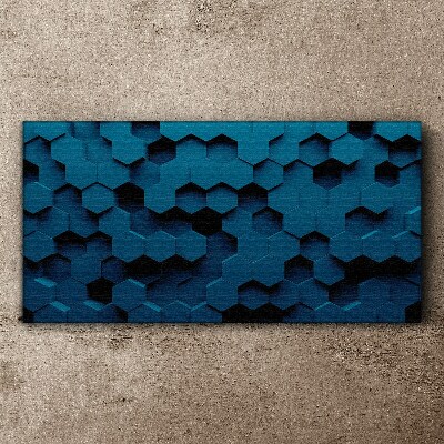 Hexagon pattern Canvas print