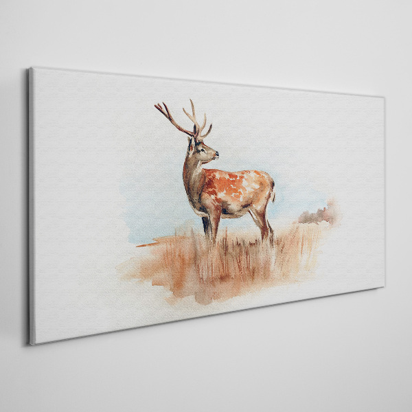 Deer in the meadow Canvas print