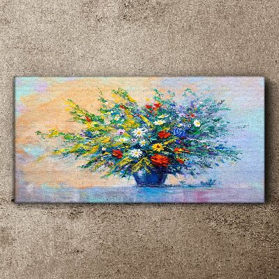 Spring bouquet of flowers Canvas print
