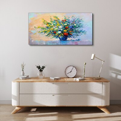Spring bouquet of flowers Canvas print