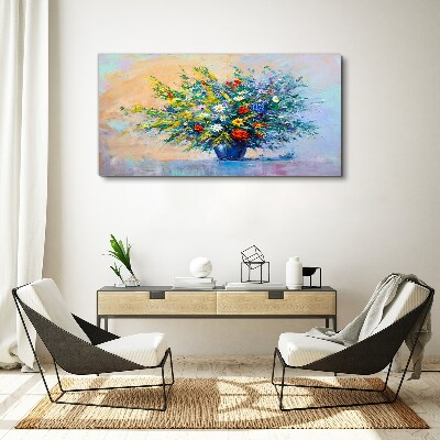 Spring bouquet of flowers Canvas print