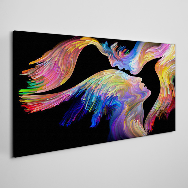 A colorful blend of souls Canvas print