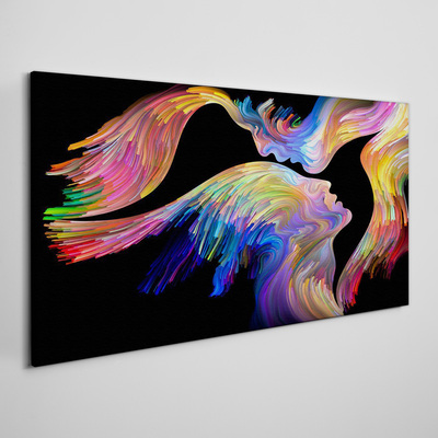 A colorful blend of souls Canvas print