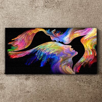 A colorful blend of souls Canvas print