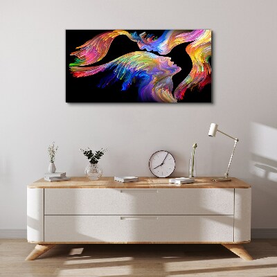 A colorful blend of souls Canvas print