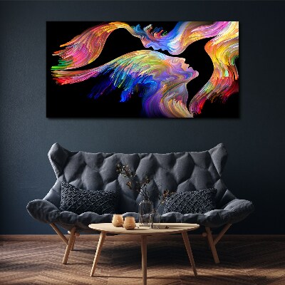 A colorful blend of souls Canvas print