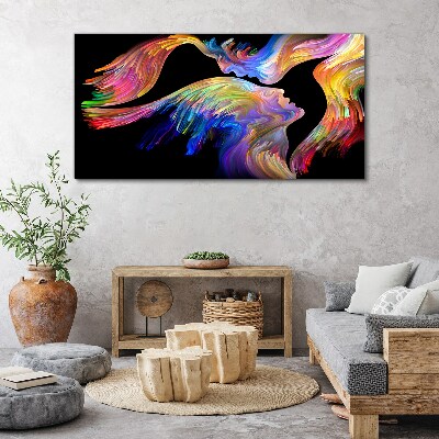 A colorful blend of souls Canvas print