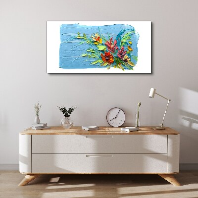 Painting flowers Canvas print