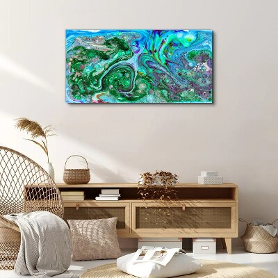 Ocean waves of colors Canvas print