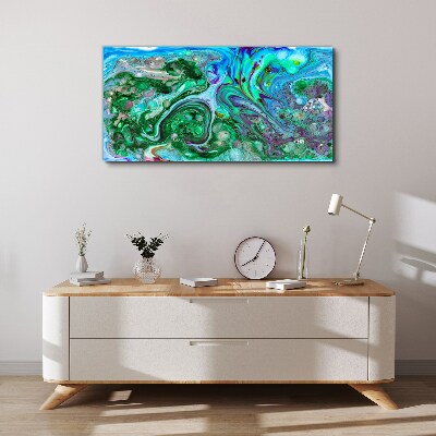 Ocean waves of colors Canvas print