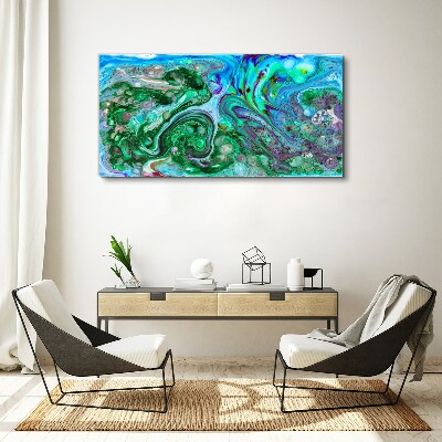 Ocean waves of colors Canvas print