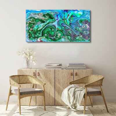 Ocean waves of colors Canvas print