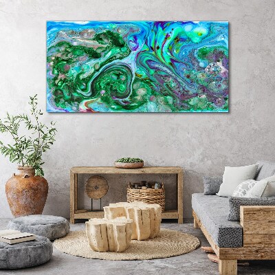 Ocean waves of colors Canvas print