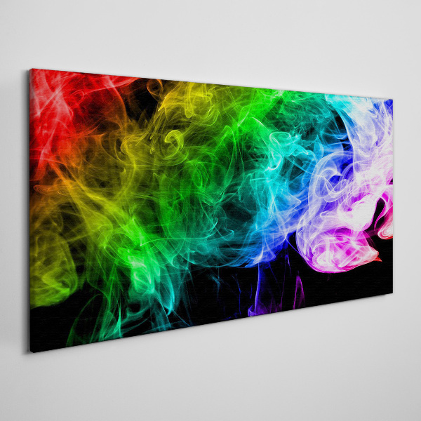 Dance of colored streaks Canvas print