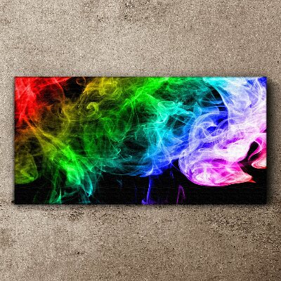 Dance of colored streaks Canvas print