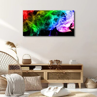 Dance of colored streaks Canvas print