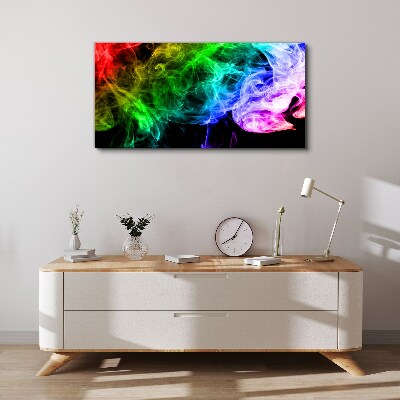 Dance of colored streaks Canvas print