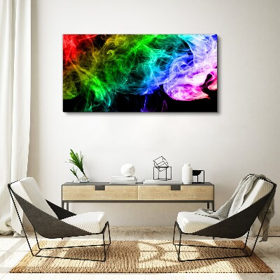 Dance of colored streaks Canvas print