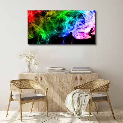 Dance of colored streaks Canvas print