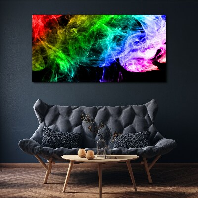 Dance of colored streaks Canvas print