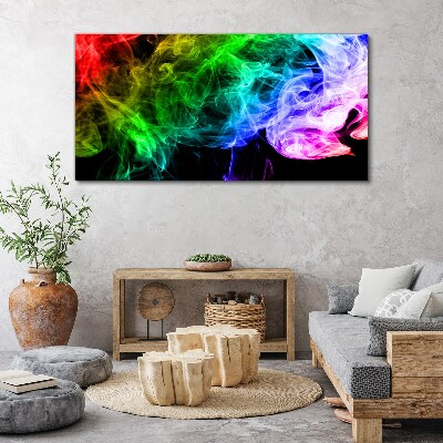 Dance of colored streaks Canvas print