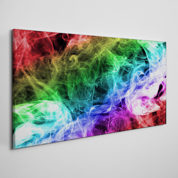Colorful Smoke Swirl Canvas print