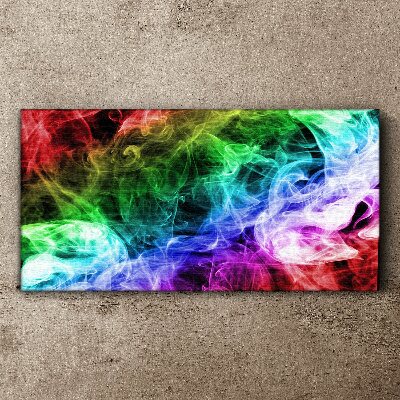 Colorful Smoke Swirl Canvas print